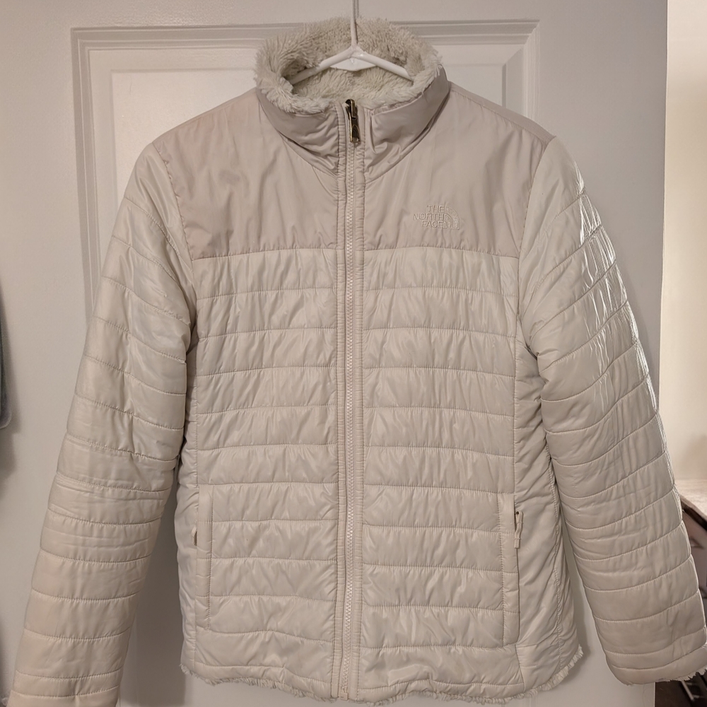 The North Face White Dune reversable coat